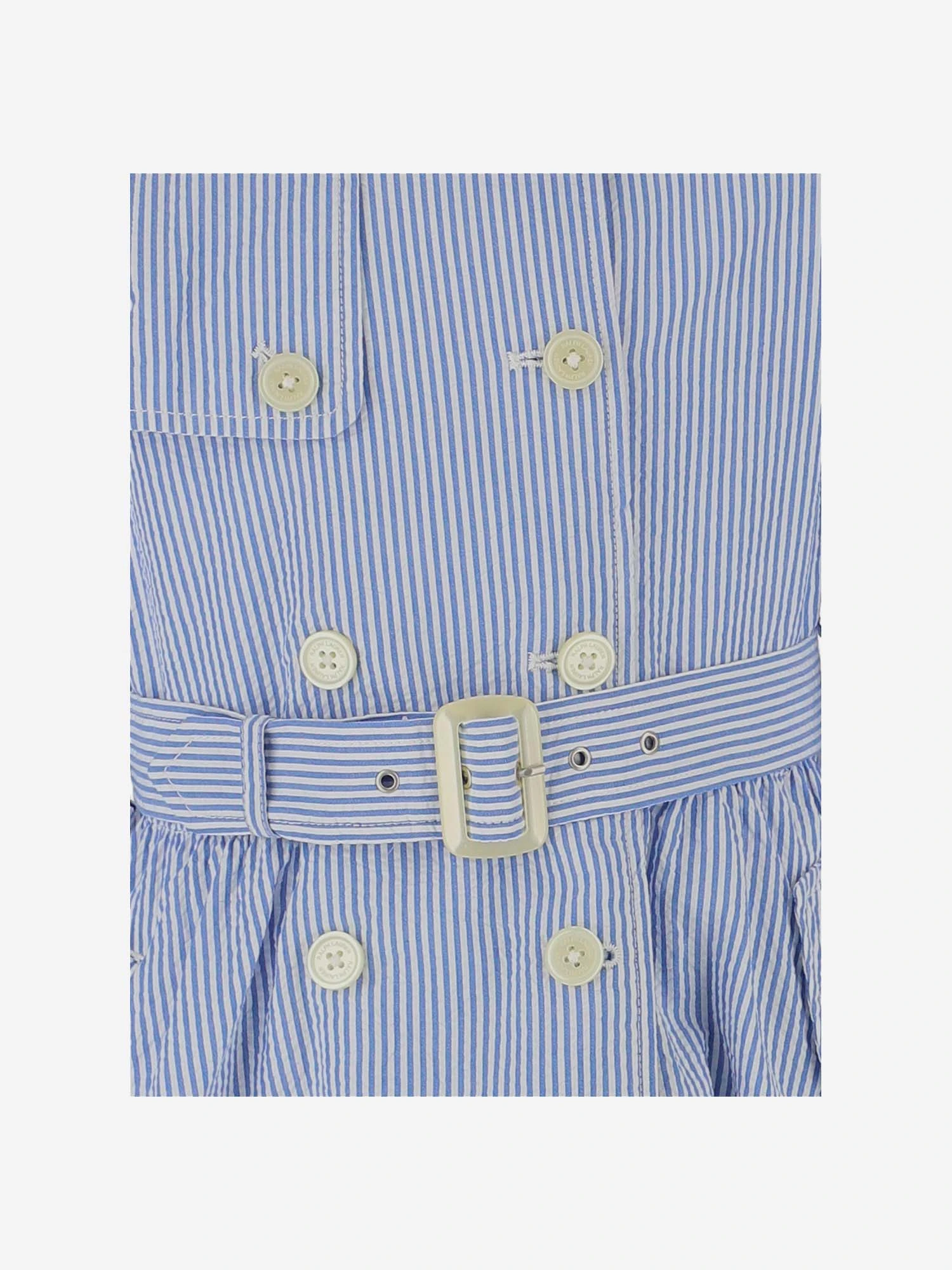 商品【商品预售7天】 Ralph Lauren|Ralph Lauren 女童大衣 312899521001BLUEWHITE 浅蓝色,价格¥1534,第4张图片详细描述