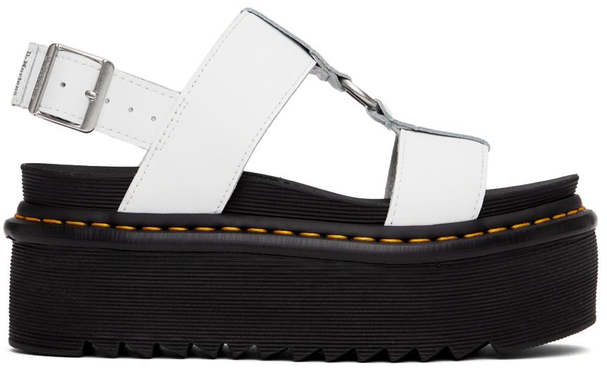 White Francis Platform Sandals商品第1张图片规格展示