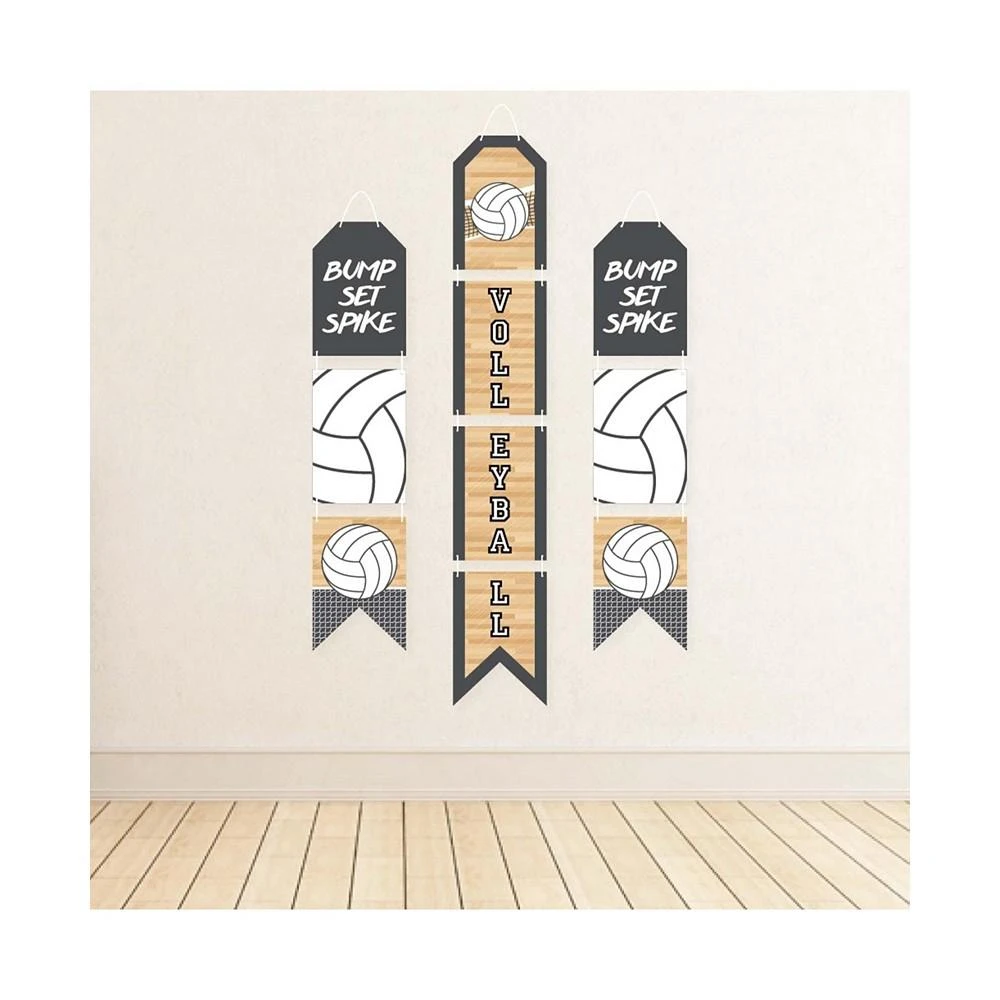 商品Big Dot of Happiness|Bump, Set, Spike - Volleyball - Vertical Paper Door Banners - Indoor Door Decor,价格¥157,第2张图片详细描述