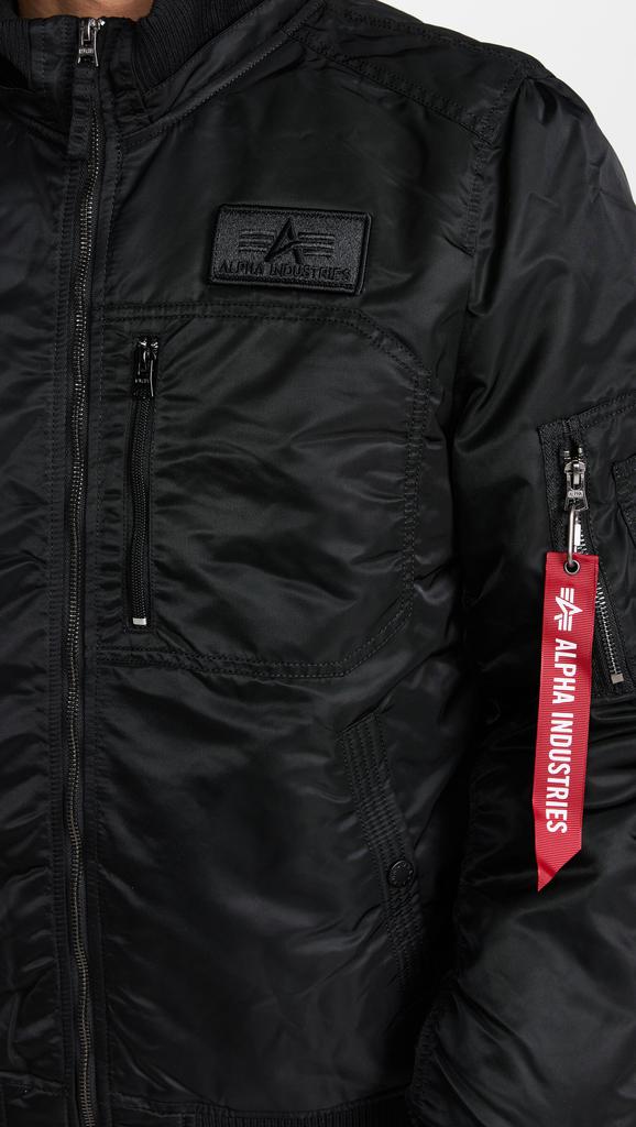 Alpha Industries Ma-1 Hooded Rib Flight Jacket商品第6张图片规格展示