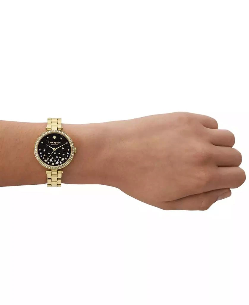 商品Kate Spade|Women's Holland Three Hand Gold-Tone Stainless Steel Watch 34mm,价格¥834,第3张图片详细描述