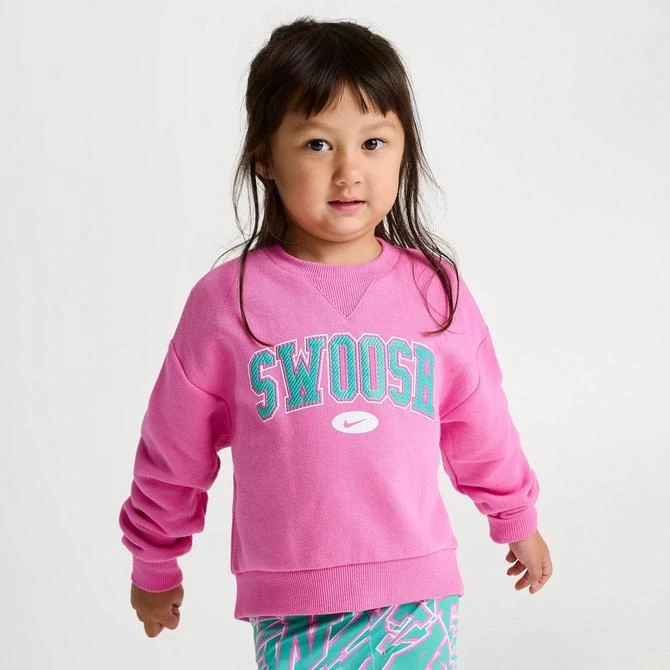 商品NIKE|Girls' Toddler Nike Join The Club Crewneck Sweatshirt and Leggings Set,价格¥186,第3张图片详细描述