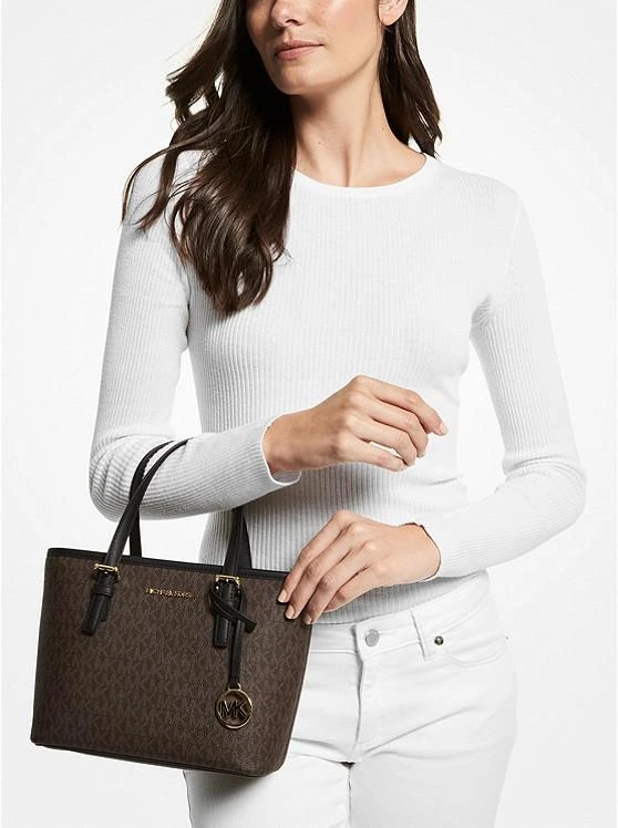 商品Michael Kors|Jet Set Travel Extra-Small Logo Top-Zip Tote Bag,价格¥597,第4张图片详细描述