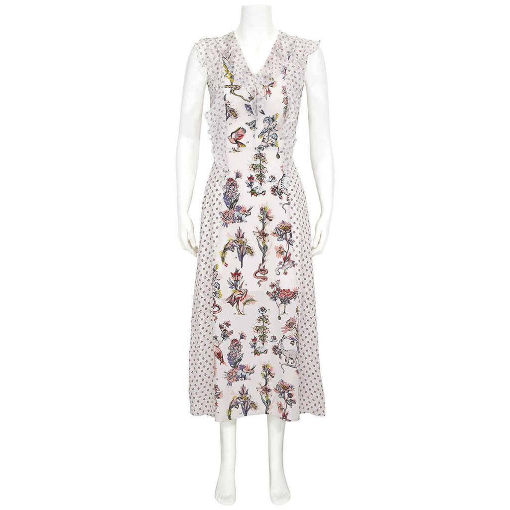 Markus Lupfer Ladies Long Flower Silk Dress, Brand Size 6商品第1张图片规格展示