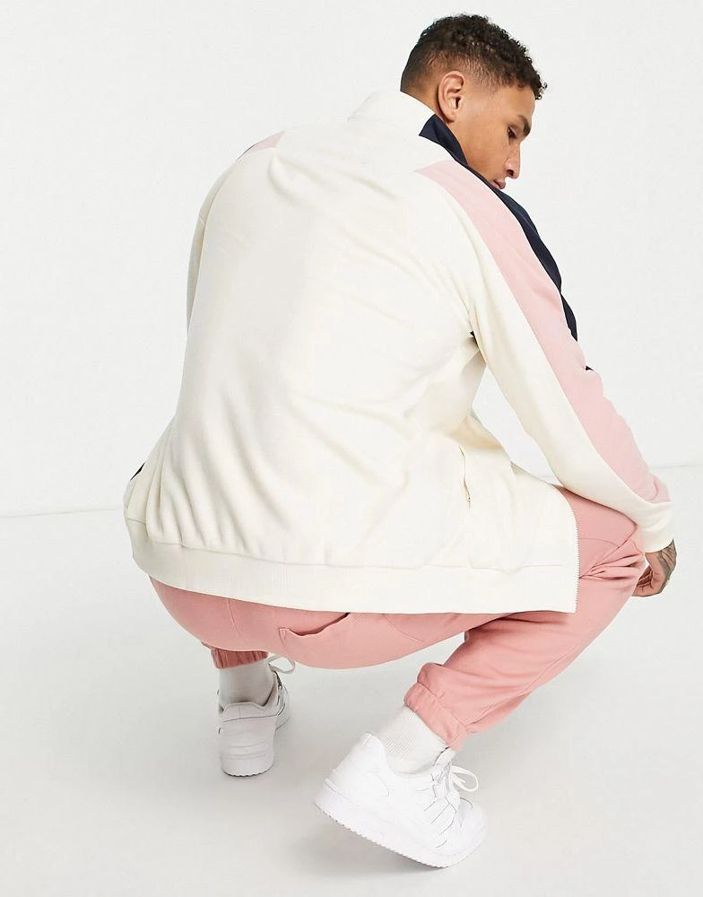 商品Adidas|adidas Sportswear Well Being Polar Fleece full zip sweat in cream,价格¥299,第2张图片详细描述