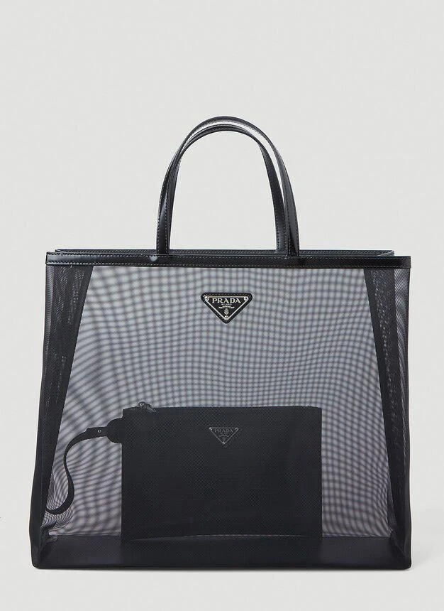商品Prada|Mesh Tote Bag in Black,价格¥14082,第1张图片