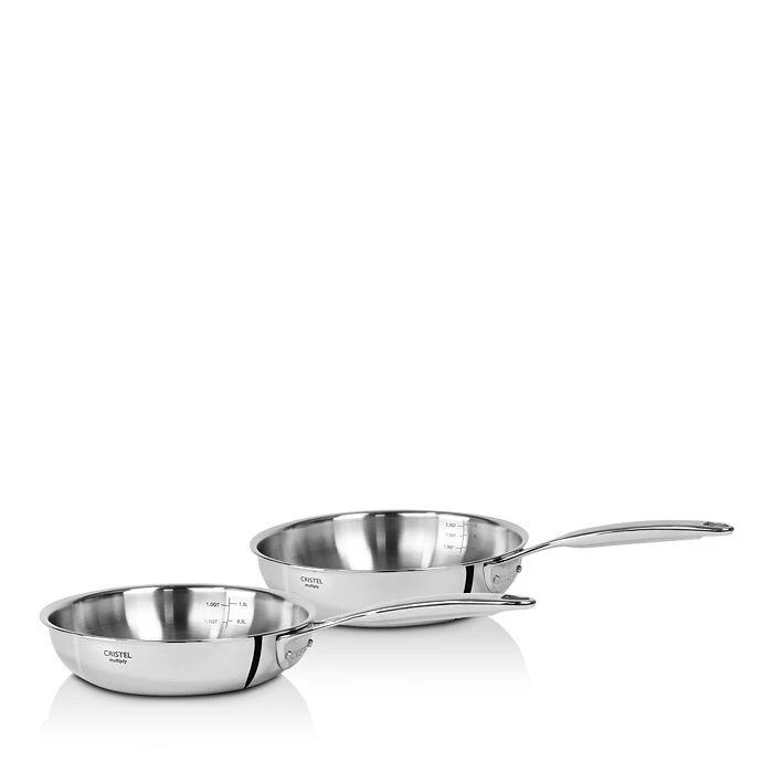 商品Cristel|Castel' Pro 2-Piece Frying Pan Set,价格¥1738,第1张图片