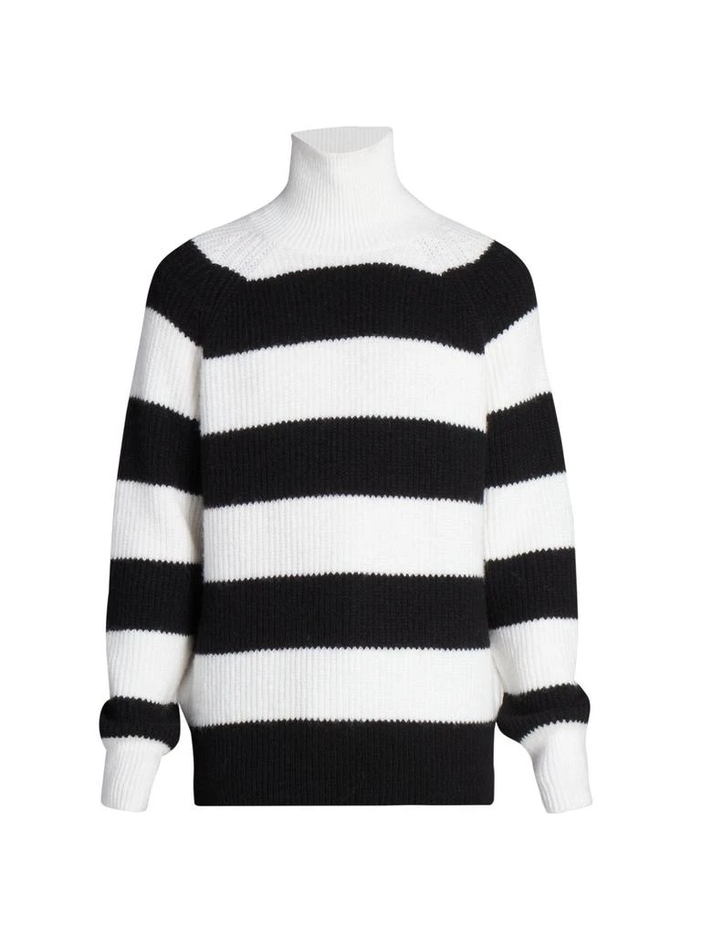 商品AMI|Striped Alpaca-Blend Turtleneck,价格¥1650,第5张图片详细描述