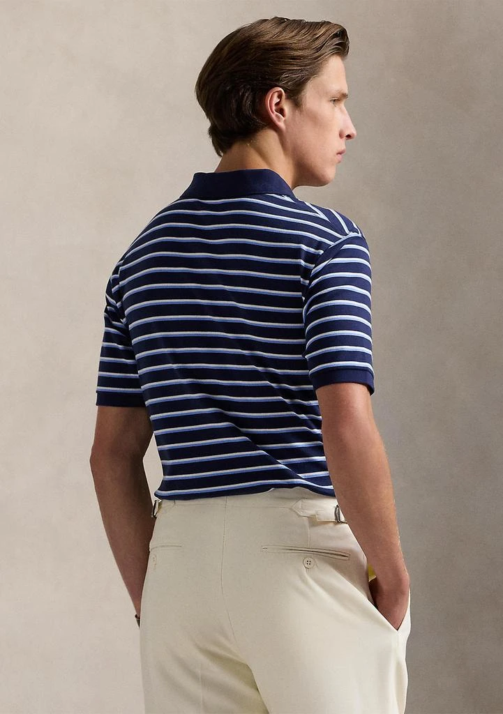商品Ralph Lauren|Classic Fit Striped Soft Cotton Polo Shirt,价格¥425,第2张图片详细描述