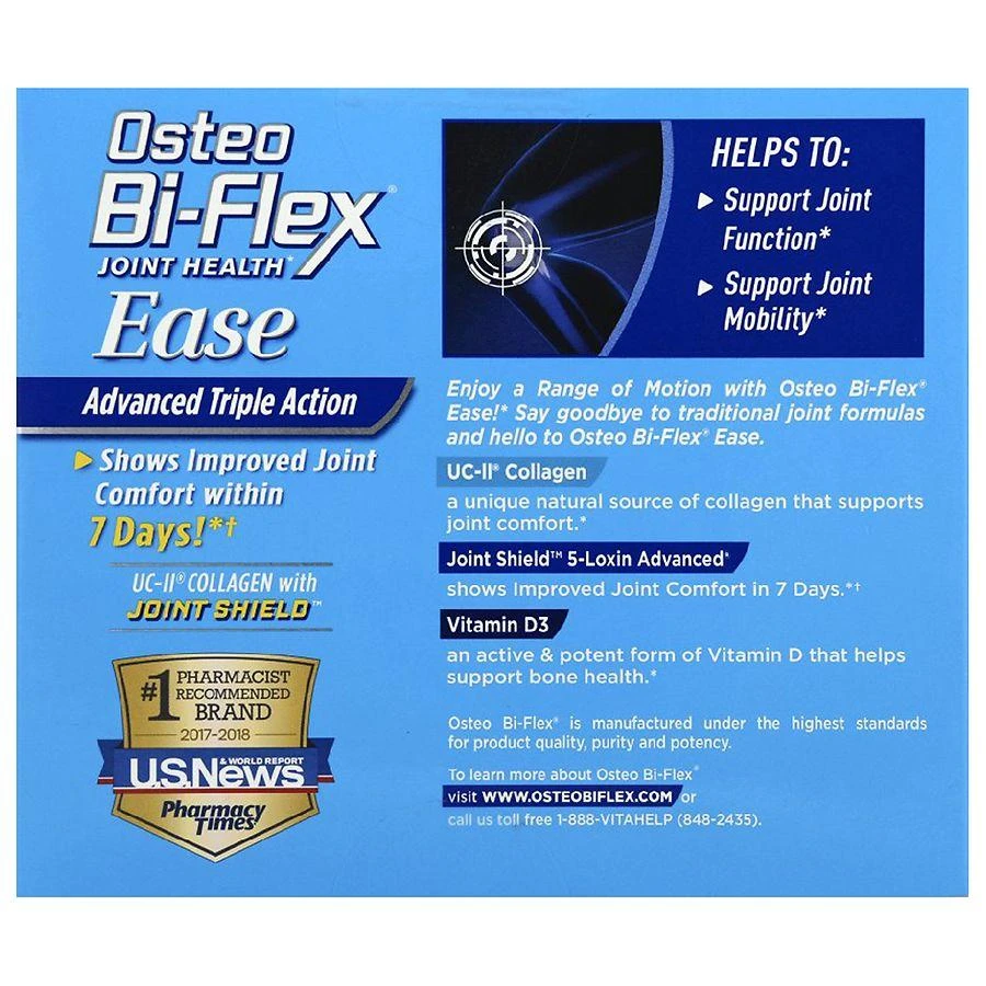 商品Osteo Bi-Flex|Ease加强版迷你骨胶原 28粒*2,价格¥456,第4张图片详细描述