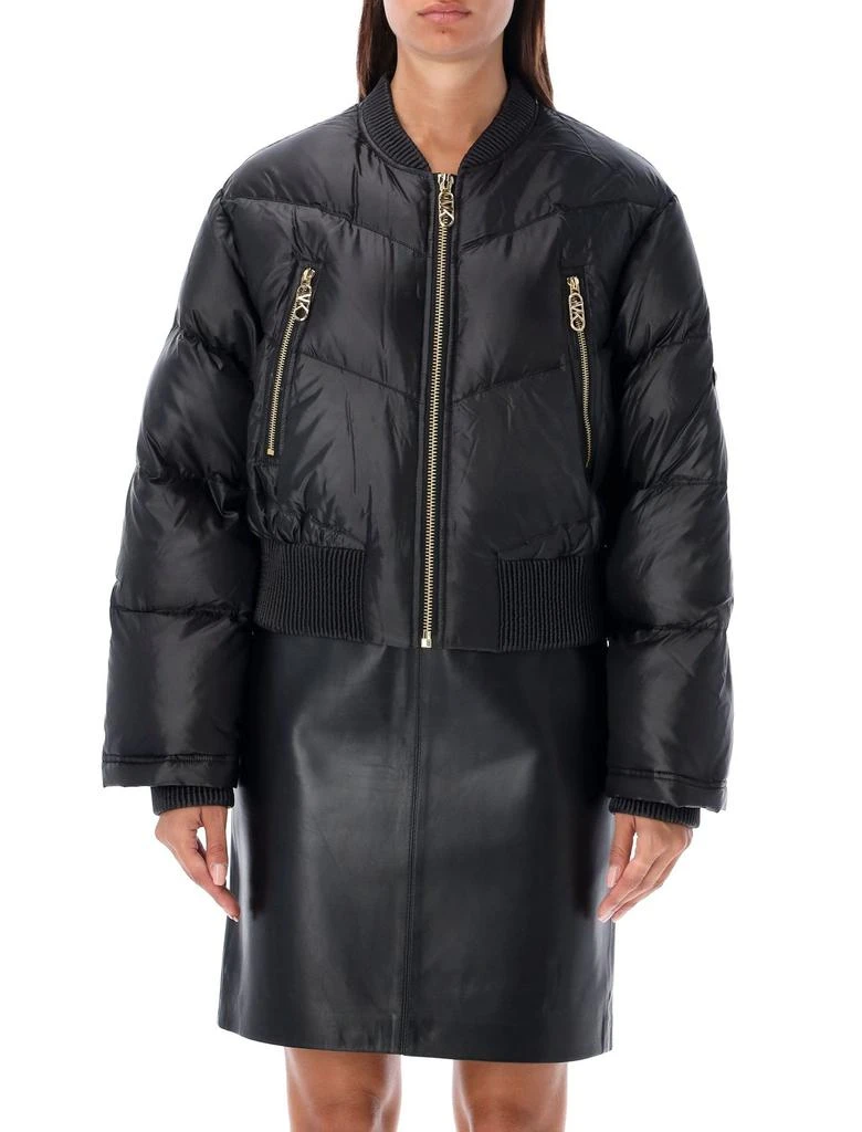 商品Michael Kors|Michael Michael Kors Satin Quilted Bomber Jacket,价格¥1838,第1张图片