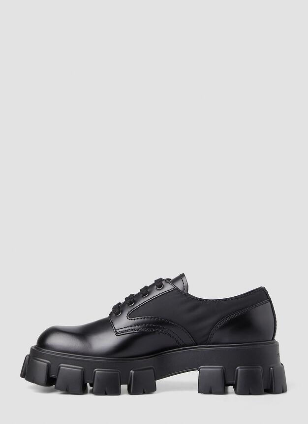 商品Prada|Monolith Derby Shoes in Black,价格¥7827,第5张图片详细描述