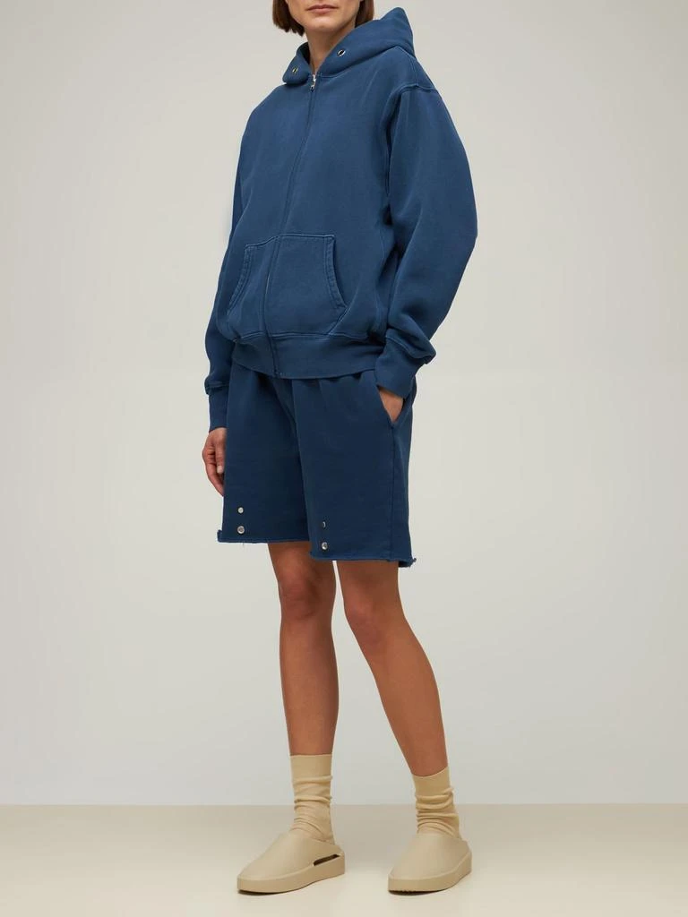 商品Les Tien|Cropped Zip-up Cotton Hoodie,价格¥1238,第1张图片详细描述