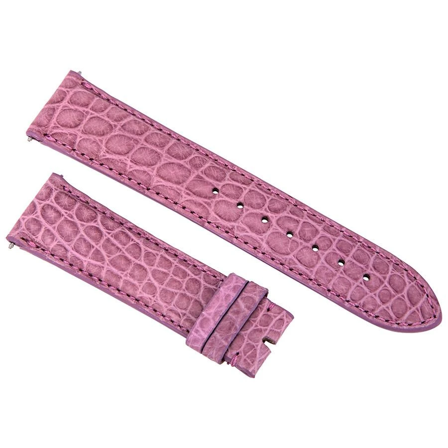 商品Hadley Roma|20 MM Matte Mauve Alligator Leather Strap,价格¥222,第1张图片