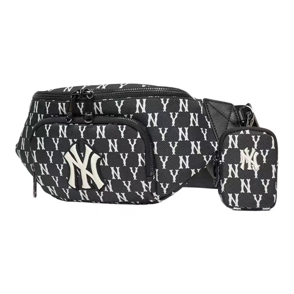 【享贝家】（国内现货-LY）MLB Monogram系列 子母包单肩斜挎腰包 3AHSM012N-50BKS-FREE 商品