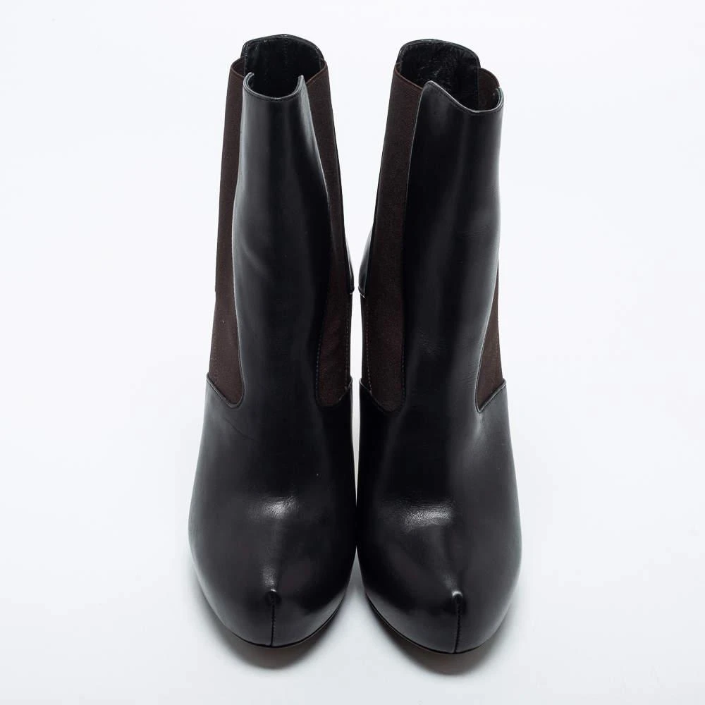 商品[二手商品] Fendi|Fendi Black Leather Ankle Boots Size 40,价格¥3424,第3张图片详细描述