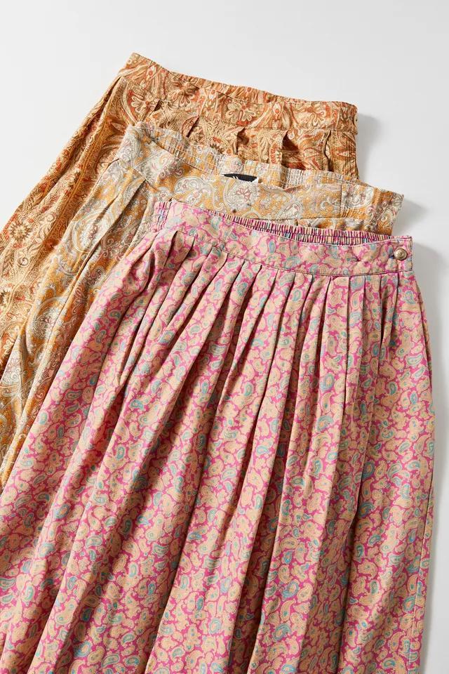 商品Urban Renewal|Urban Renewal Remade Bleached Paisley Midi Skirt,价格¥361,第4张图片详细描述