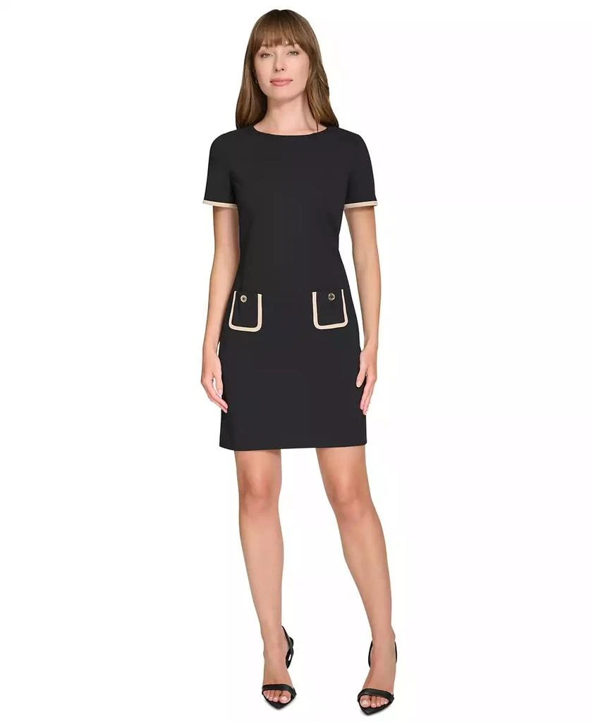 商品Tommy Hilfiger|Women's Colorblocked Pocket Sheath Dress,价格¥775,第1张图片