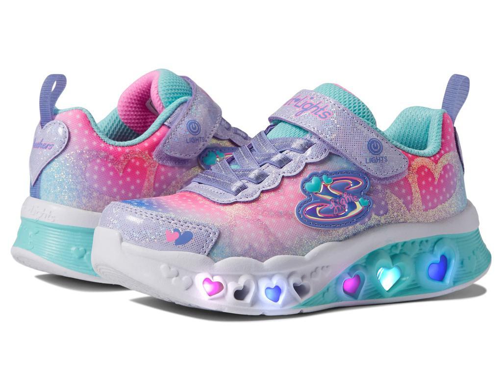 商品SKECHERS|Sport Lighted - Flutter Heart Lights - Simply Love 302315L (Little Kid/Big Kid),价格¥206-¥334,第1张图片