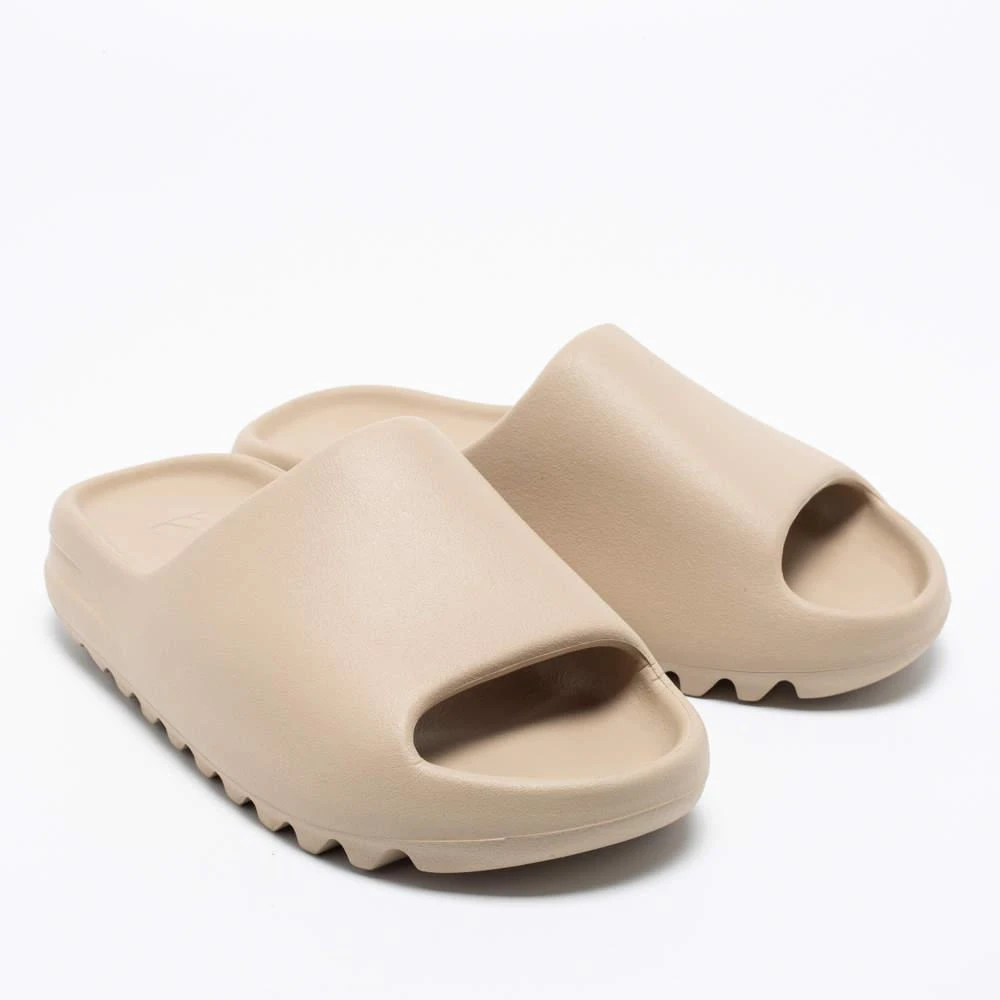 商品YEEZY|Yeezy x adidas Beige Rubber Slide Pure Flat Sandals Size 42 ,价格¥2707,第4张图片详细描述