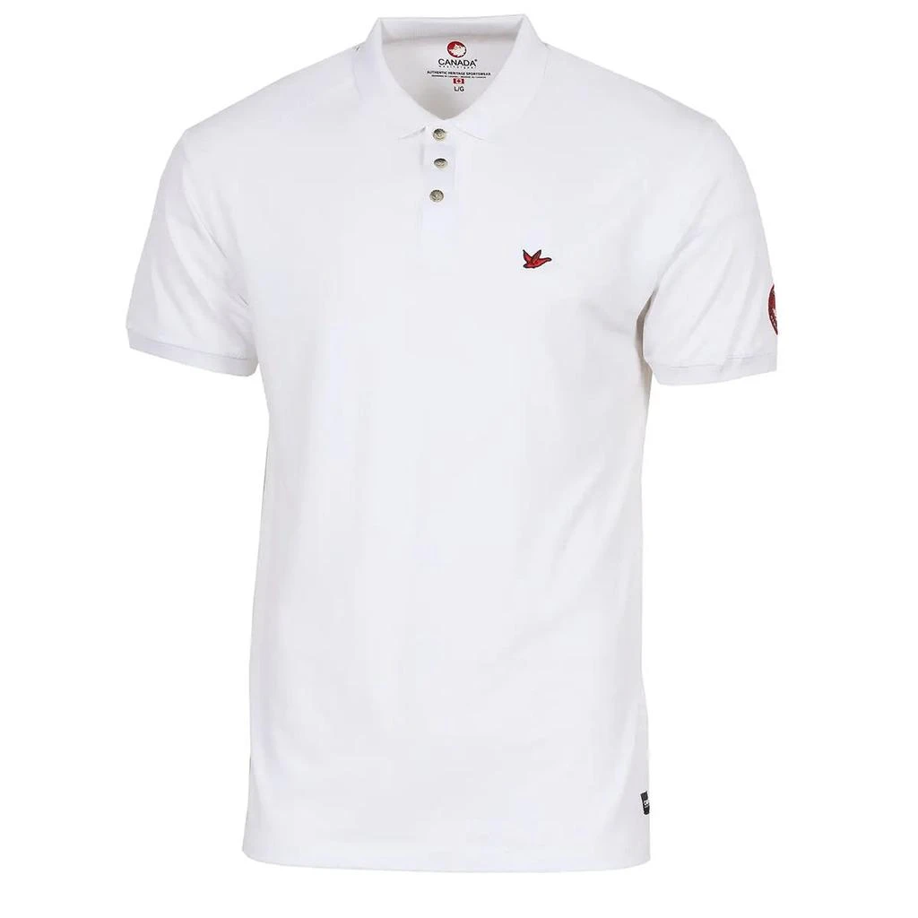 Canada Weather Gear Men's Pique Polo with Ribbed Collar and Cuff 商品
