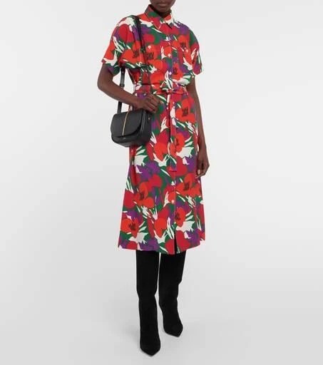 商品A.P.C.|束带花卉中长��连衣裙,价格¥2012,第2张图片详细描述