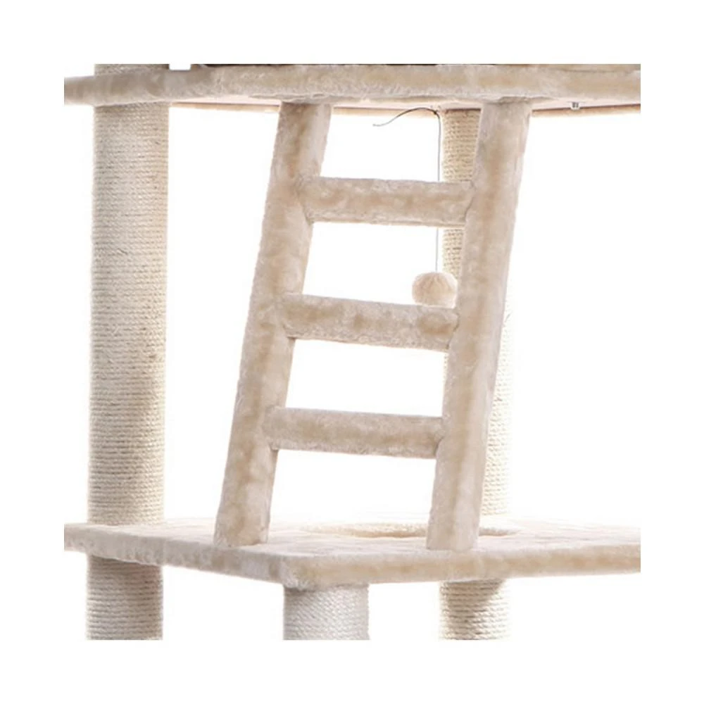 Multi-Function Real Wood Cat Tower With Spacious Condo 商品