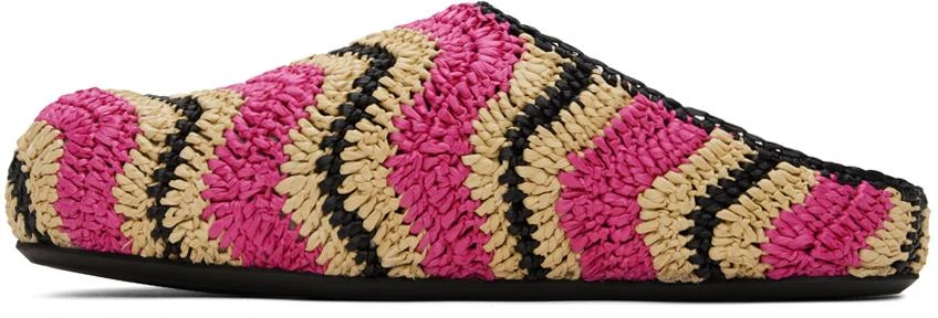 商品Marni|Pink No Vacancy Inn Edition Fussbett Loafers,价格¥8112,第3张图片详细描述