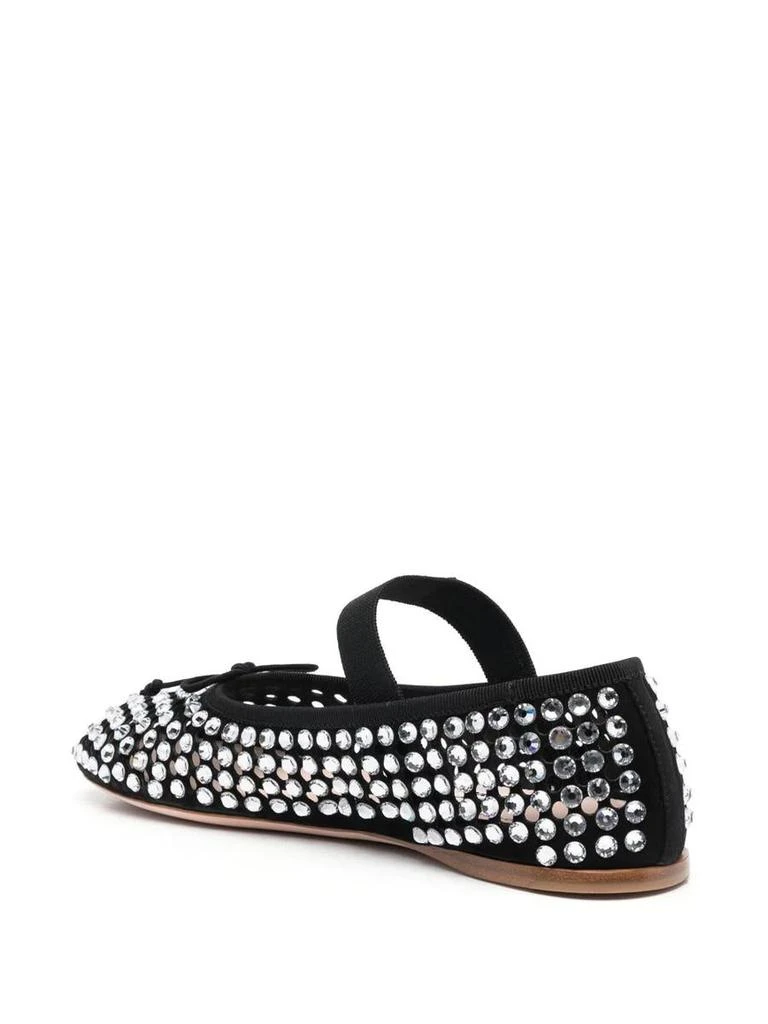 商品Miu Miu|MIU MIU crystal-embellished ballerina shoes,价格¥9977,第3张图片详细描述