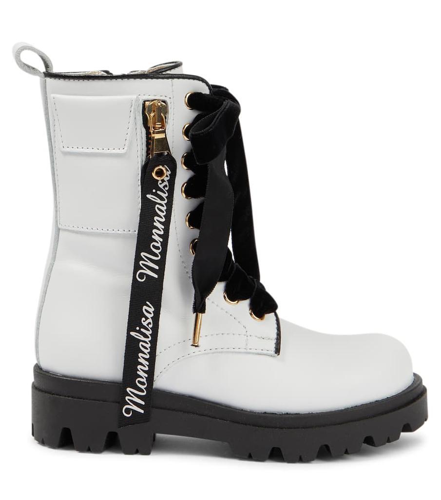 商品MONNALISA|Leather boots,价格¥2026,第6张图片详细描述