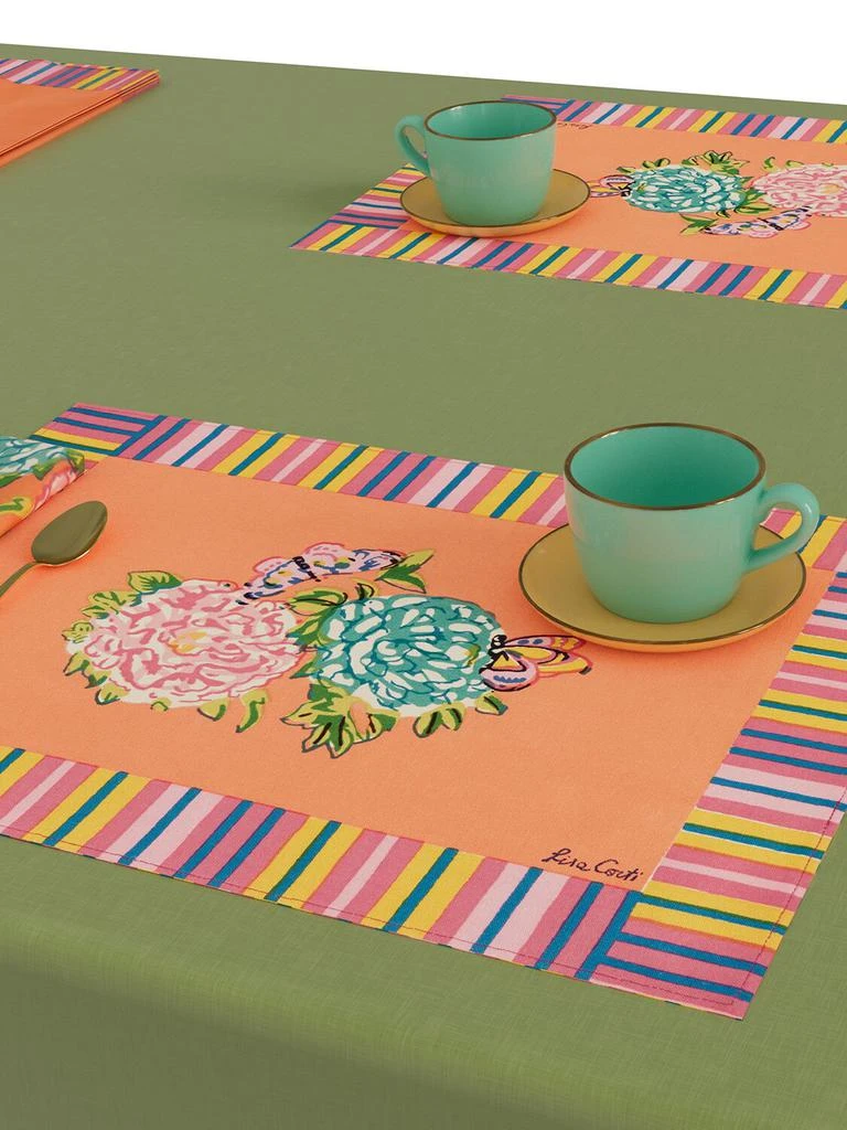 商品LISA CORTI|Kandem Queen Peach Set Of 2 Placemats,价格¥593,第1张图片
