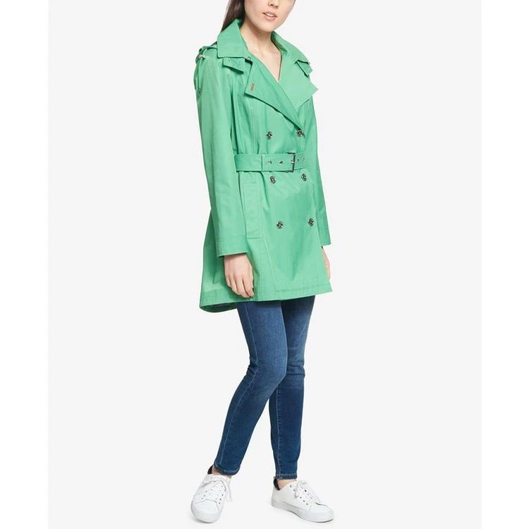 Water-Resistant Hooded Belted Trench Coat 商品