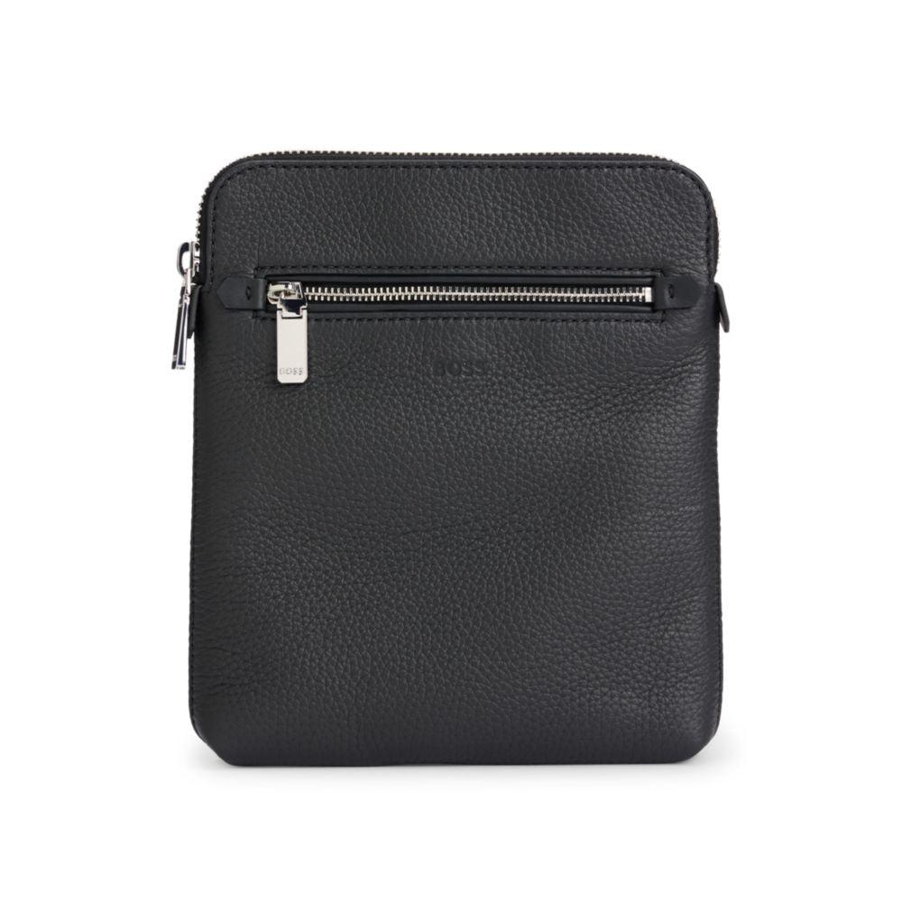 Sac en cuir noir grainé image 2