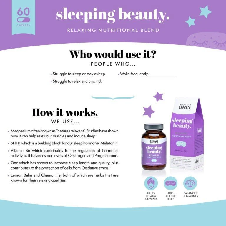 商品Vitamin Planet|Complete Me Sleeping Beauty Relaxing Supplement,价格¥145,第2张图片详细描述