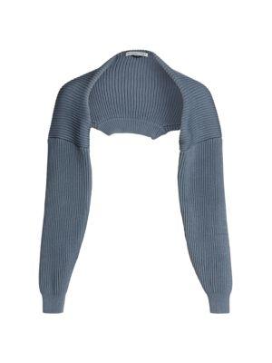 Cropped Crewneck Shrug商品第6张图片规格展示