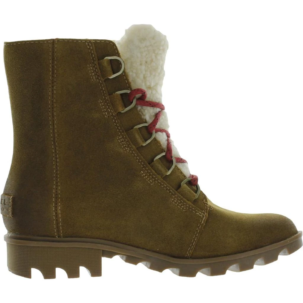 商品SOREL|Sorel Womens Phoenix Short Lace Cozy Suede Shearling Combat Boots,价格¥367,第2张图片详细描述