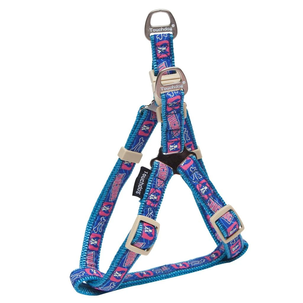 商品Touchdog|Touchdog 'Bone Patterned' Tough Stitched Dog Harness and Leash,价格¥161,第2张图片详细描述