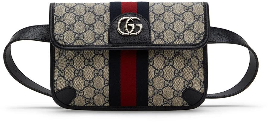 商品Gucci|米色 Ophidia 腰包,价格¥9987,第1张图片