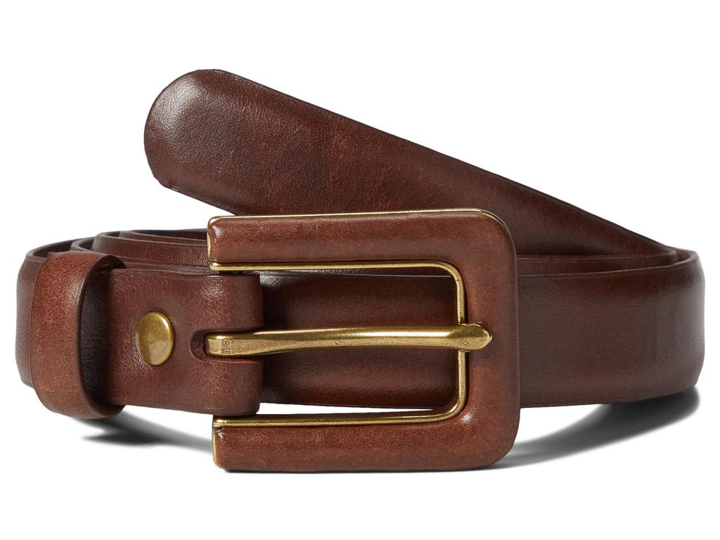 Pebbled Leather Covered Buckle Belt商品第1张图片规格展示
