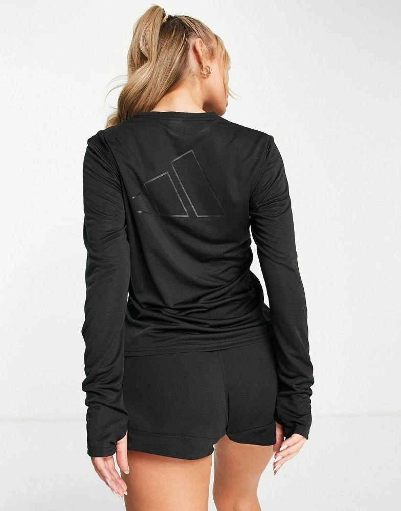 商品Adidas|adidas Running long sleeve t-shirt in black,价格¥360,第3张图片详细描述