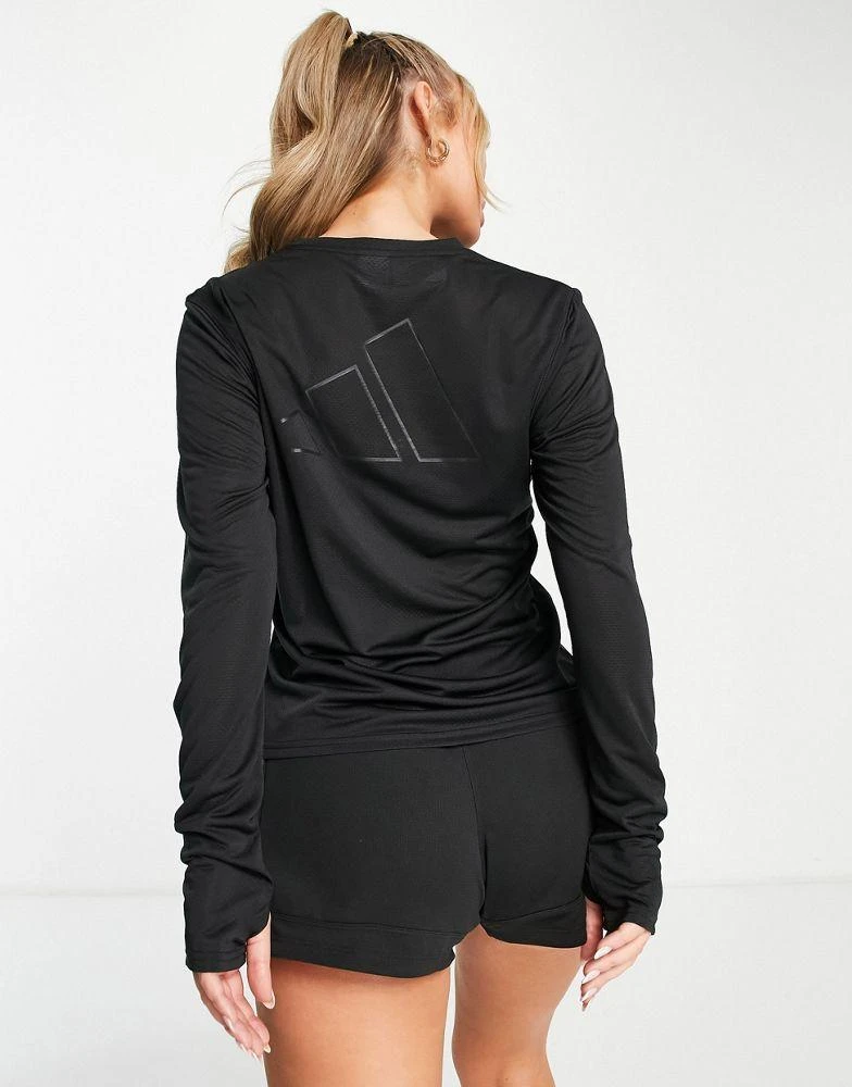 商品Adidas|adidas Running long sleeve t-shirt in black,价格¥376,第3张图片详细描述