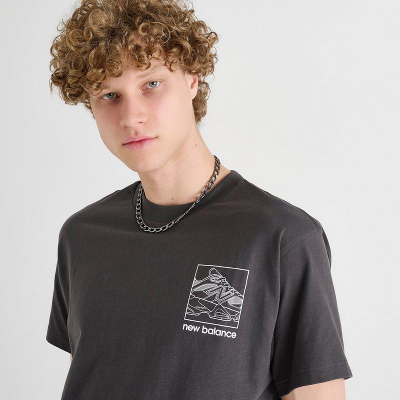 Shop Men's New Balance 9060 Sketch Graphic T-Shirt on Sale at