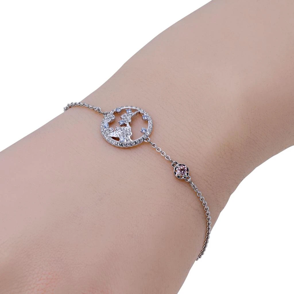 商品Swarovski|Swarovski Travel Rhodium-Plated And Crystal Charm Bracelet 5530816,价格¥637,第2张图片详细描述