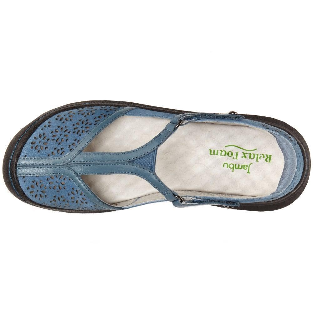 商品Jambu|Creek Perforated T-Strap Sandals,价格¥487,第4张图片详细描述