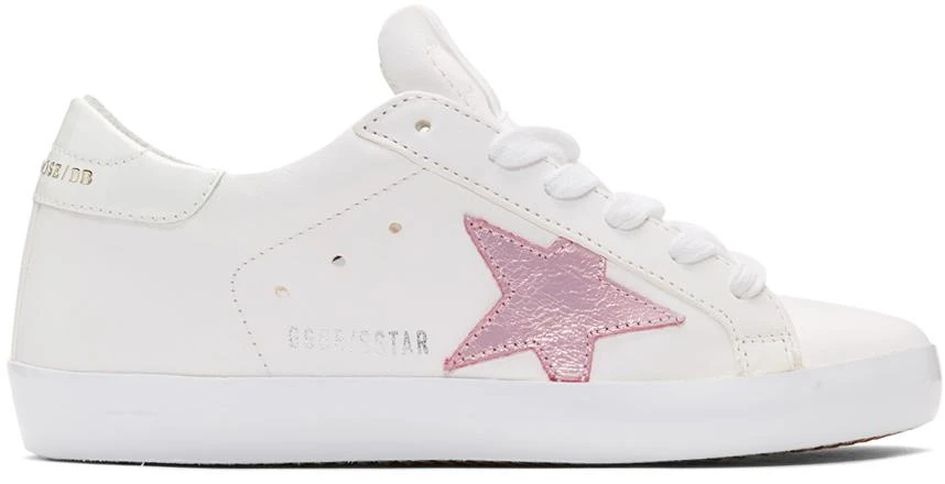 商品Golden Goose|White & Pink Superstar Sneakers,价格¥4901,第1张图片