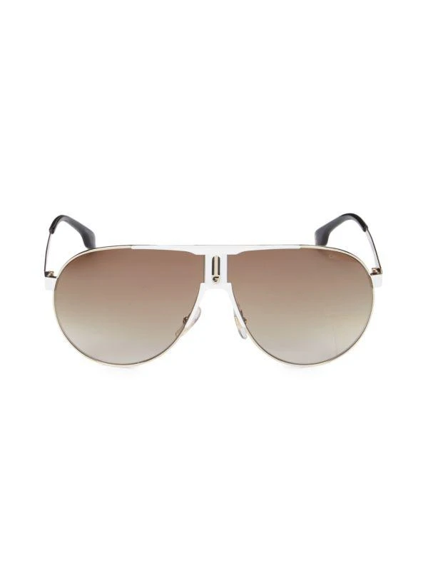 商品Carrera|CA1005S 66MM Aviator Sunglasses,价格¥473,第1张图片