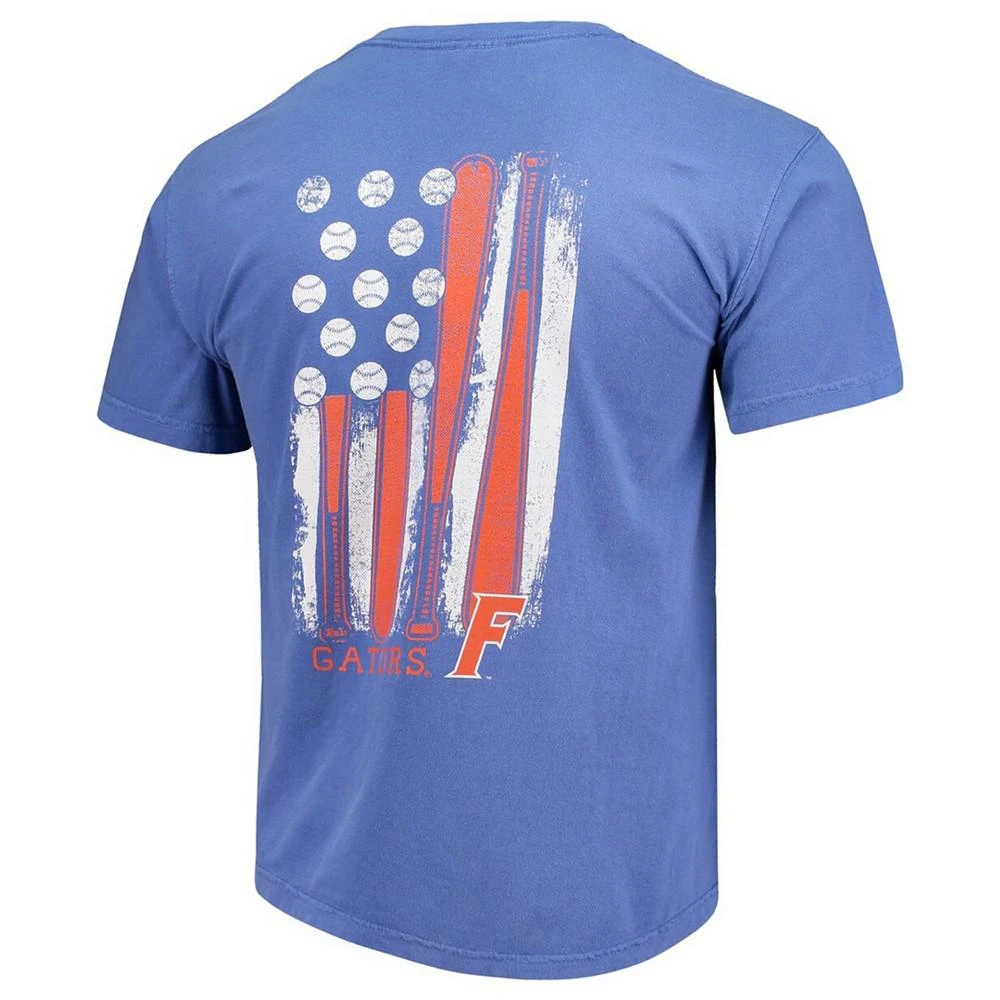 商品Image One|Men's Royal Florida Gators Baseball Flag Comfort Colors T-shirt,价格¥202,第3张图片详细描述
