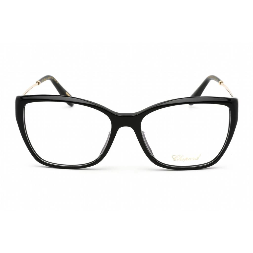 商品Chopard|Chopard Women's Eyeglasses - Full Rim Shiny Black/Gold Cat Eye Frame | VCH322S 0700,价格¥2133,第2张图片详细描述