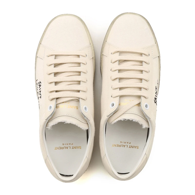 SAINT LAURENT 象牙白女士板鞋 610648-GUP10-9113 商品