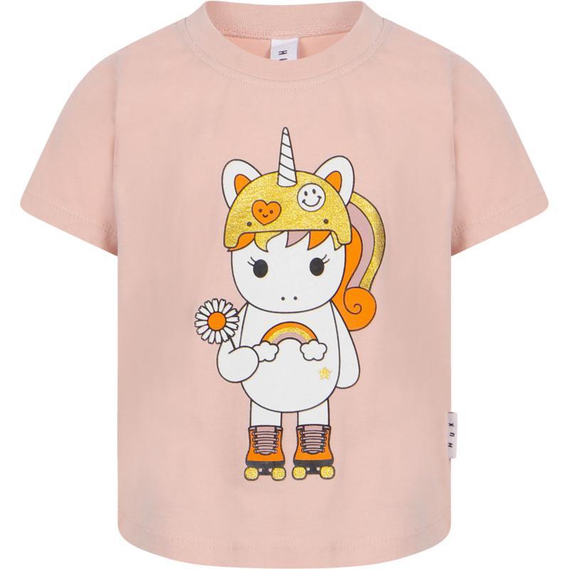 商品Huxbaby|Furry friends print t shirts set in peach aqua green and white,价格¥847,第2张图片详细描述